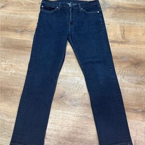 Levi's Men's 36x32 Dark Blue Straight Jeans 511